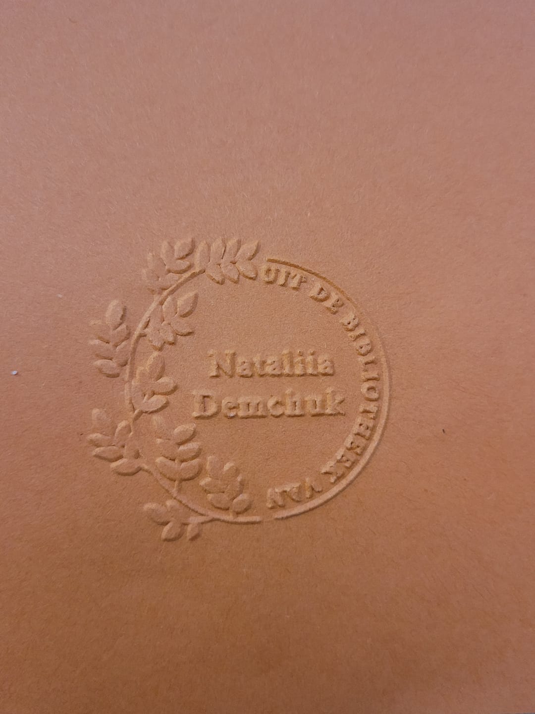 Customer photo review of BoekenStempel - Persoonlijke Boekstempel