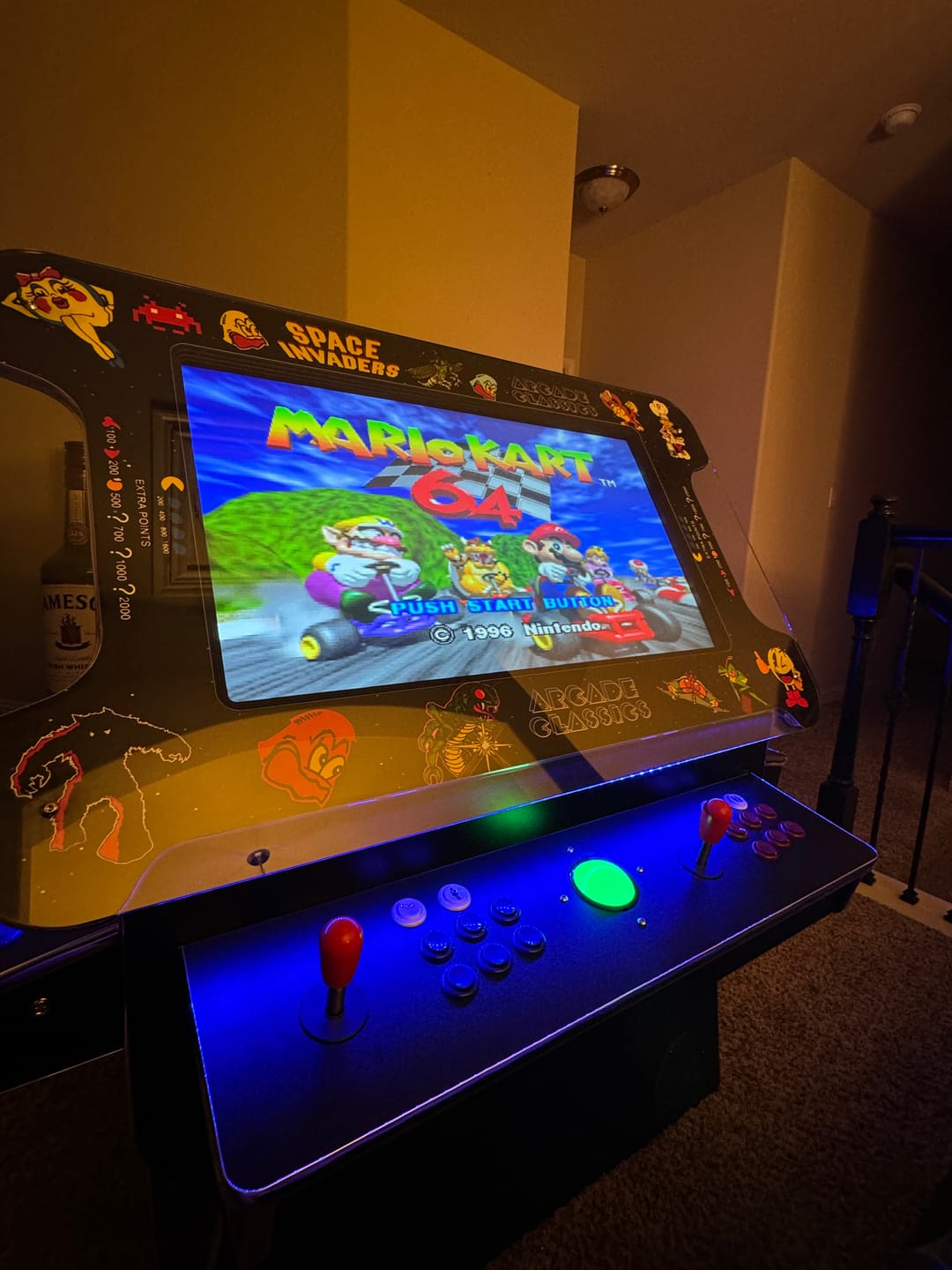 Customer photo review of Cocktail Arcade Machine 4600 Games 32 inch screen Tilt Up Black Multi Cade