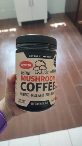Customer photo review of Café Soluble con Hongos Melena de León, Shiitake y Chaga - 27 porciones