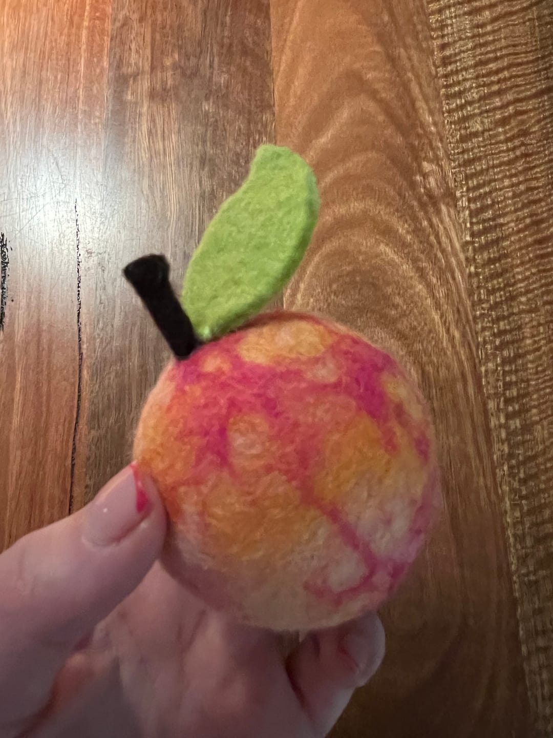 Customer photo review of Felt Peach Fruit