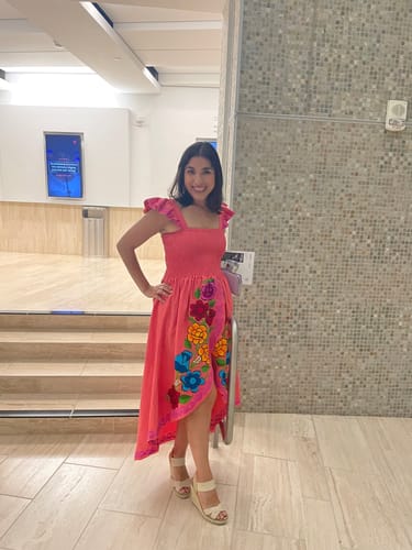 Customer photo review of Fatima Floral Dress