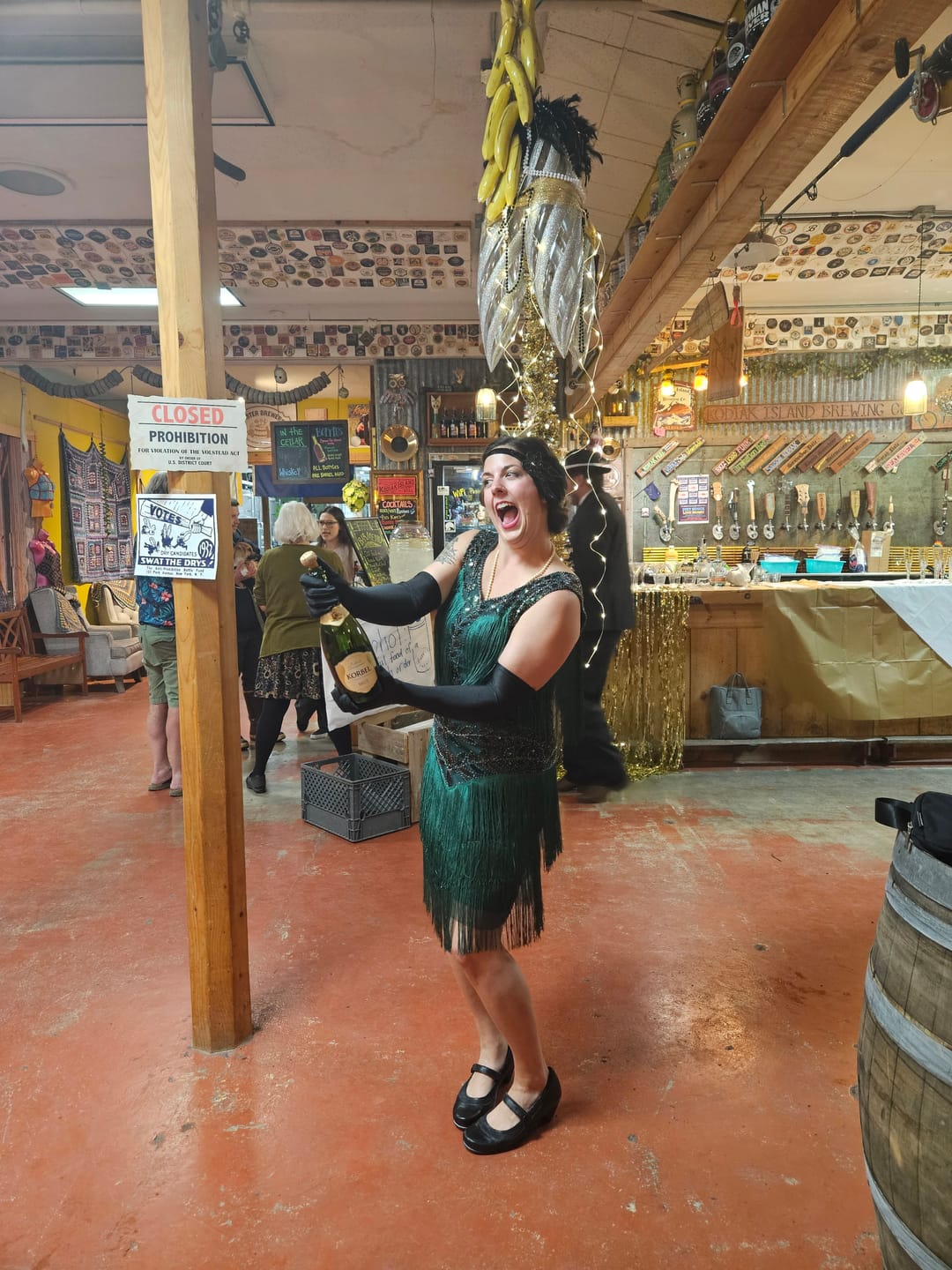 Customer photo review of Aletta Flapper Dress - Green