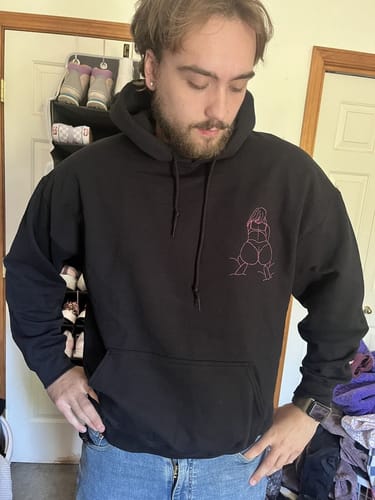 Customer photo review of Custom Embroidered Spicy Sweatshirt