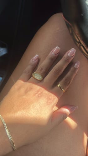 Customer photo review of 'Blessed' 18k Gold Ring