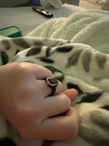 Customer photo review of NEW! Silicone Rings Emerald Collection with Metal Frame