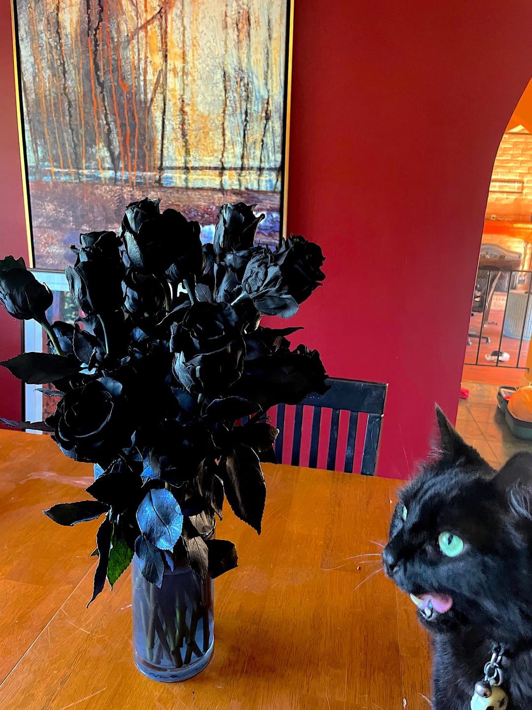 Customer photo review of Black Roses