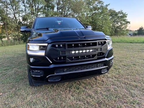 Customer photo review of Armor Grille w/Off-Road Lights For 2019-2024 Dodge Ram 1500