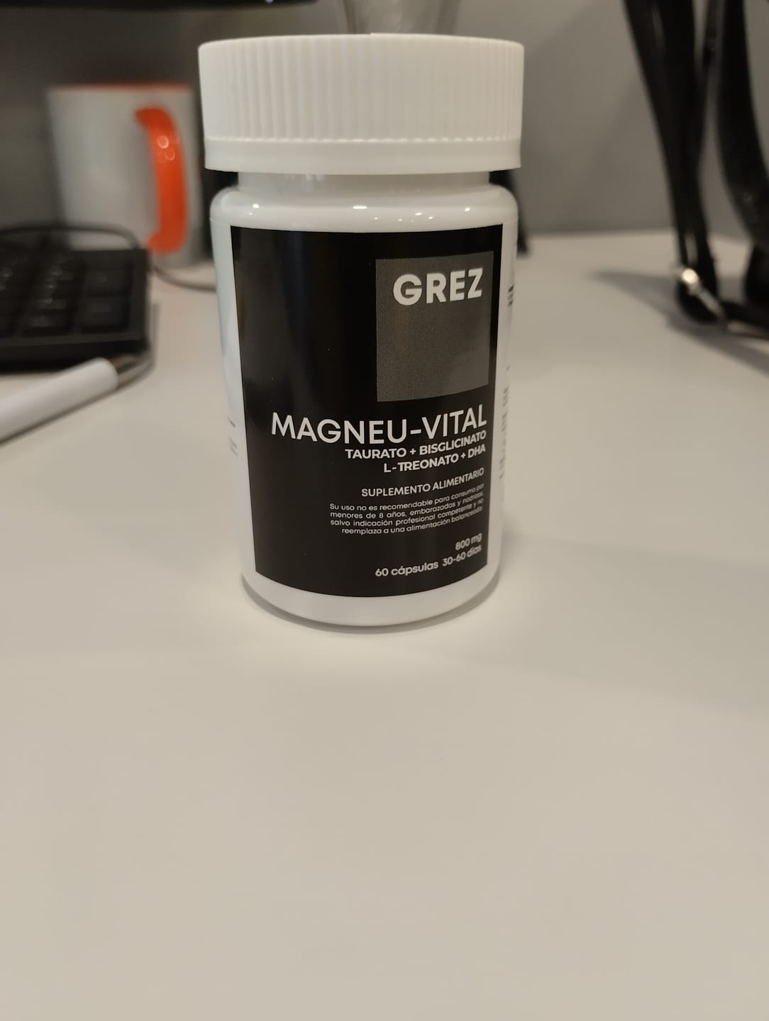 Customer photo review of MAGNEU-VITAL 800mg - Magnesios quelados Taurato / Bisglicinato / L-treonato