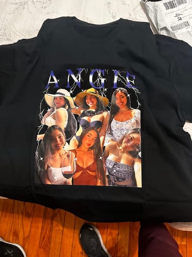 Customer photo review of CUSTOM VINTAGE TEE