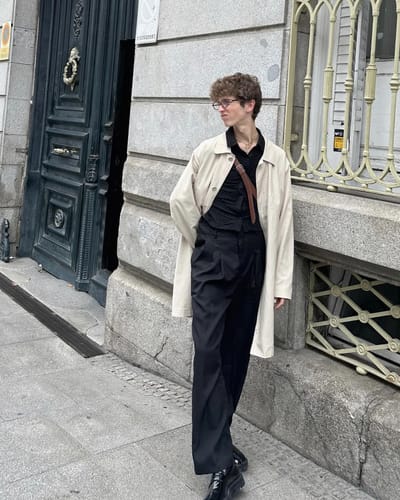 Customer photo review of Men's Casual Loose Wide-leg Pants SKUG90031