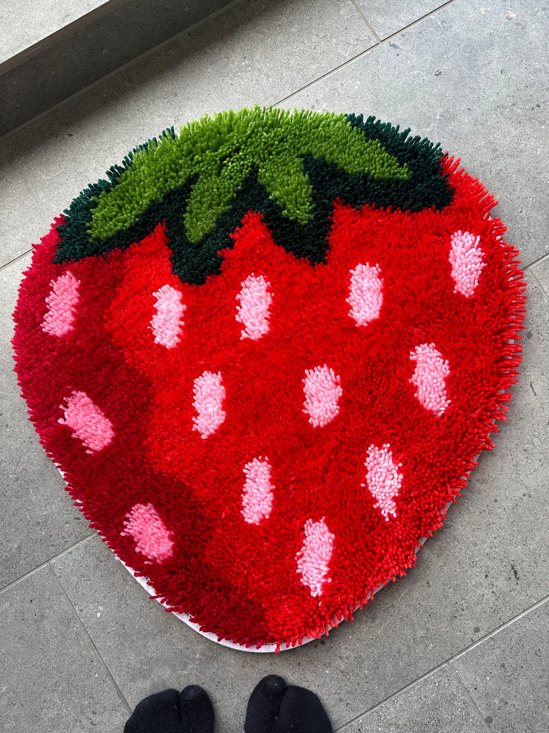 Customer photo review of STRAWBERRY DREAMING Rug Making Kit