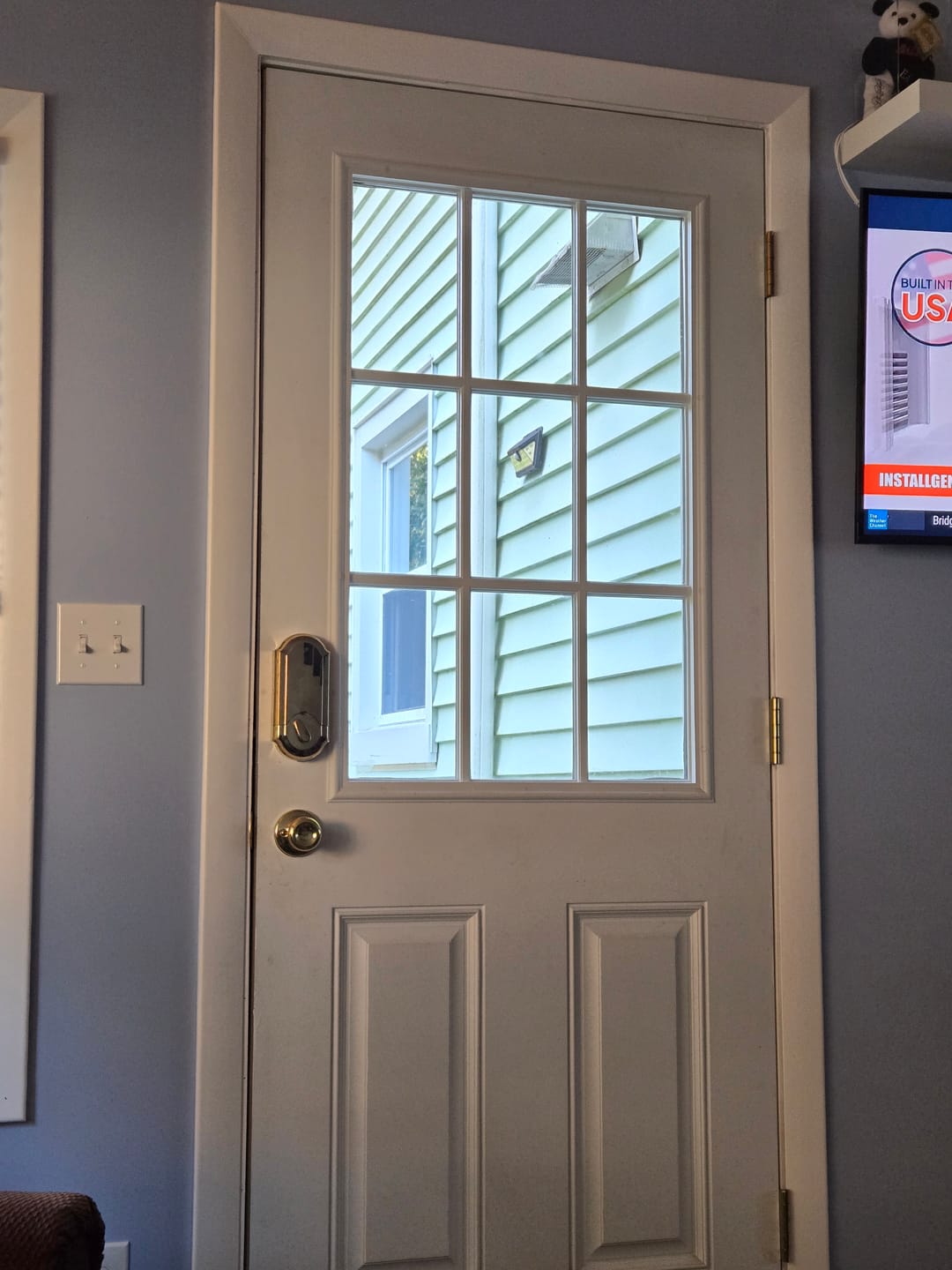 Customer photo review of Wexford Glass and Frame Kit (Half Lite 24" x 38" Frame Size)