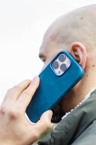 Customer photo review of Vintage Luxe Phone Case - Dusk Blue - iPhone 16 Pro