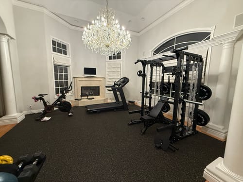 Customer photo review of Major Fitness B52 All-In-One Home Gym Smith Machine