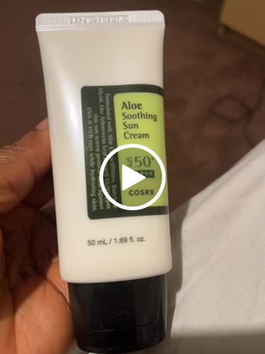 Customer video review of [Cosrx] Aloe Soothing Sun Cream SPF50+ PA+++ 50ml