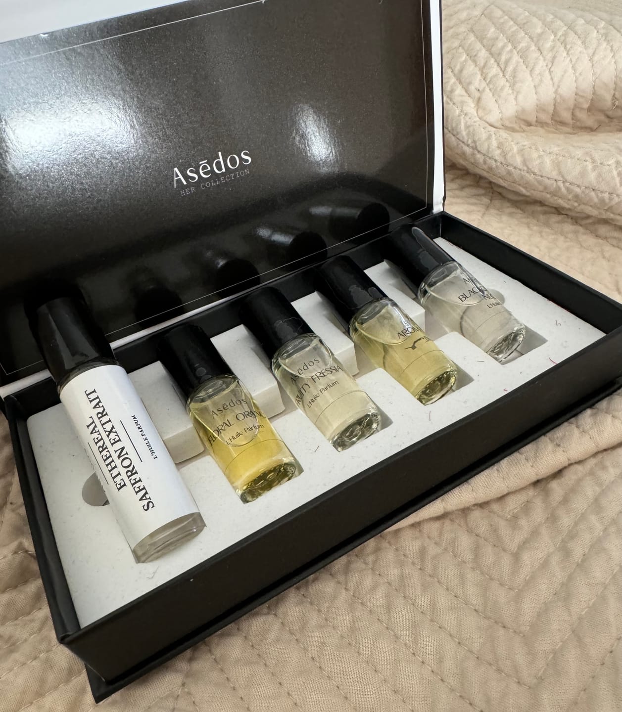 Customer photo review of Asēdos Perfume Oil Set - Her Collection