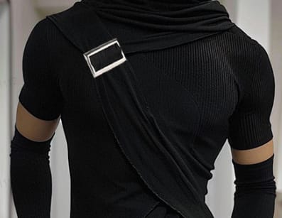 Customer photo review of Mens Deconstructed Solid Color T-Shirt SKUK72511