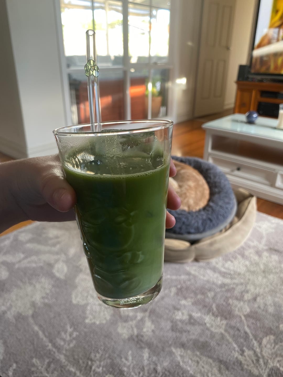 Customer photo review of Unsweetened Matcha Latte