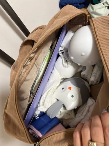 Customer photo review of Corduroy Diaper Stroller Bag