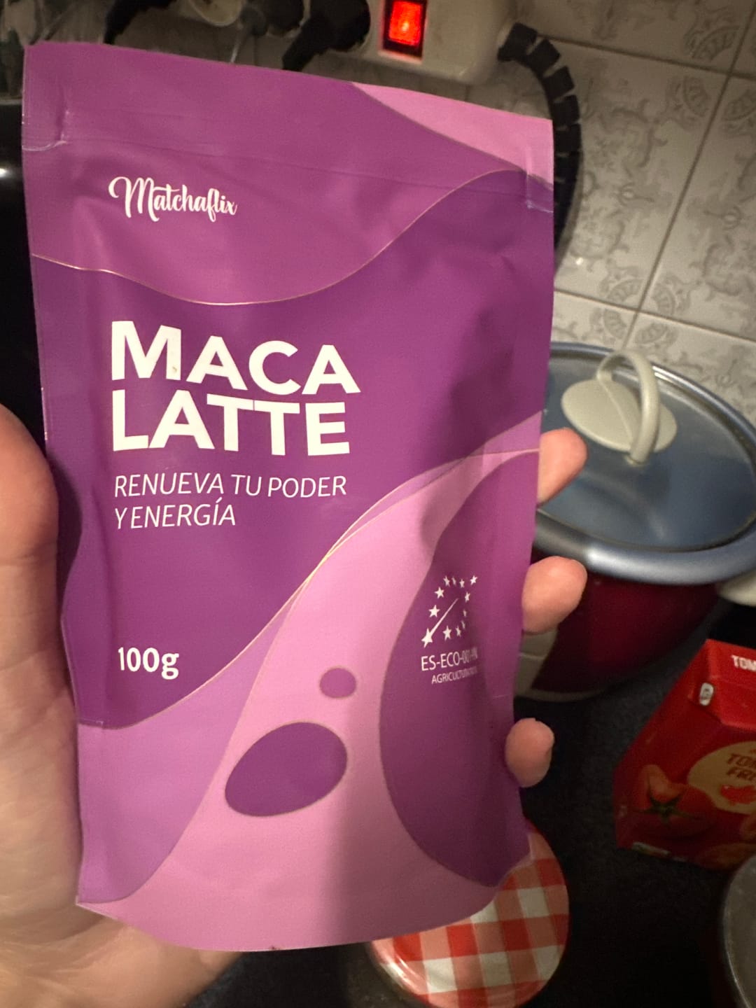 Customer photo review of Maca Latte