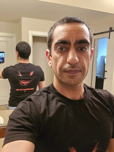 Customer photo review of Revenant Smile Heavyweight T-Shirt