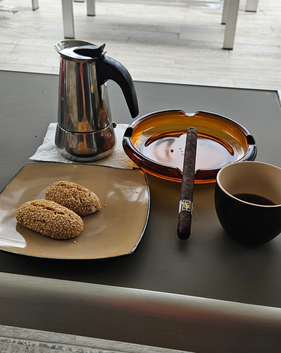 Customer photo review of Crema Intensa - Whole Bean Coffee 2.2lb Bag