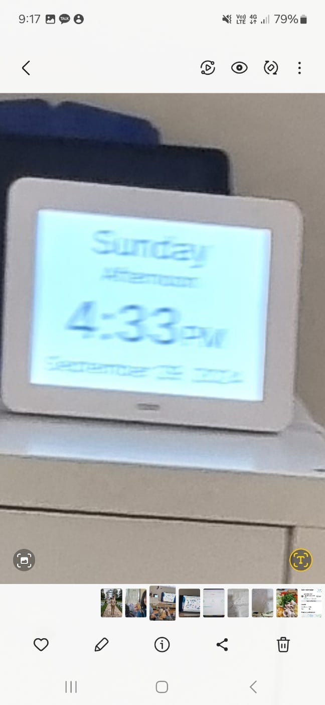 Customer photo review of Robin Day Clock