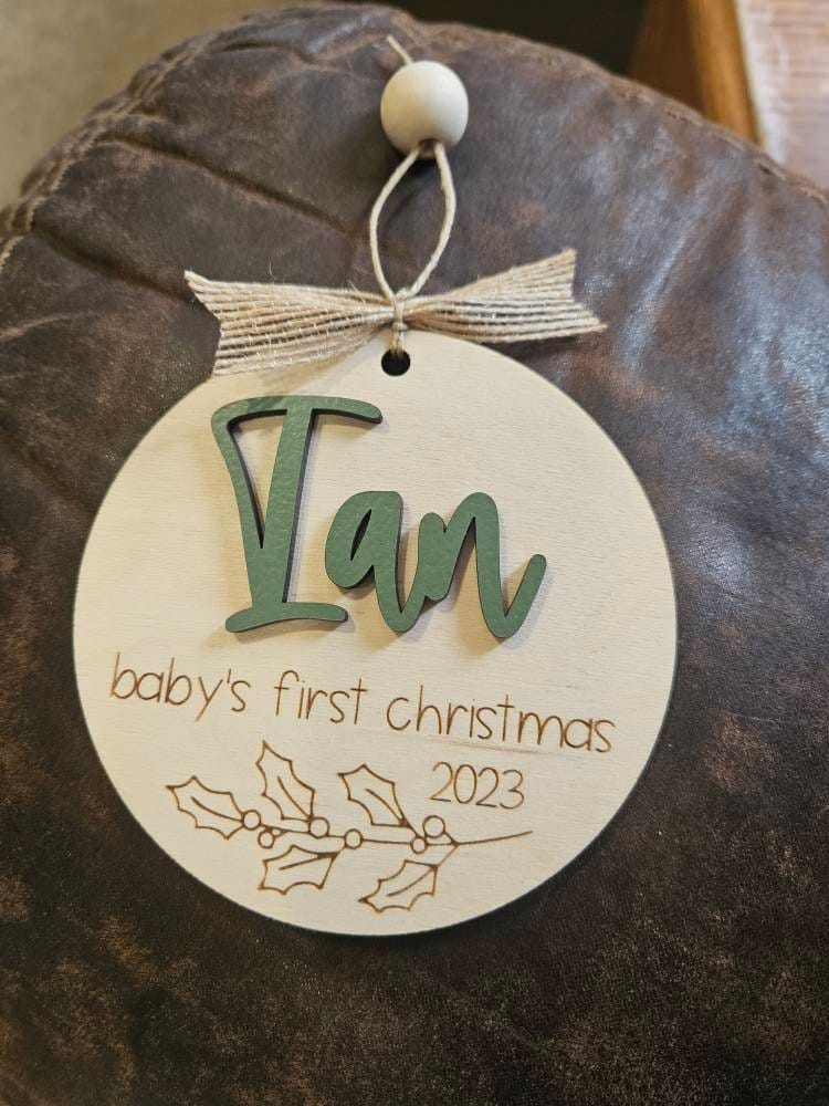 Customer photo review of Baby's First Christmas Ornament 2025