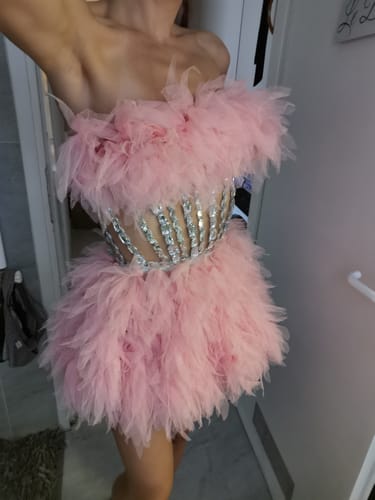 Customer photo review of Dina Mini Dress