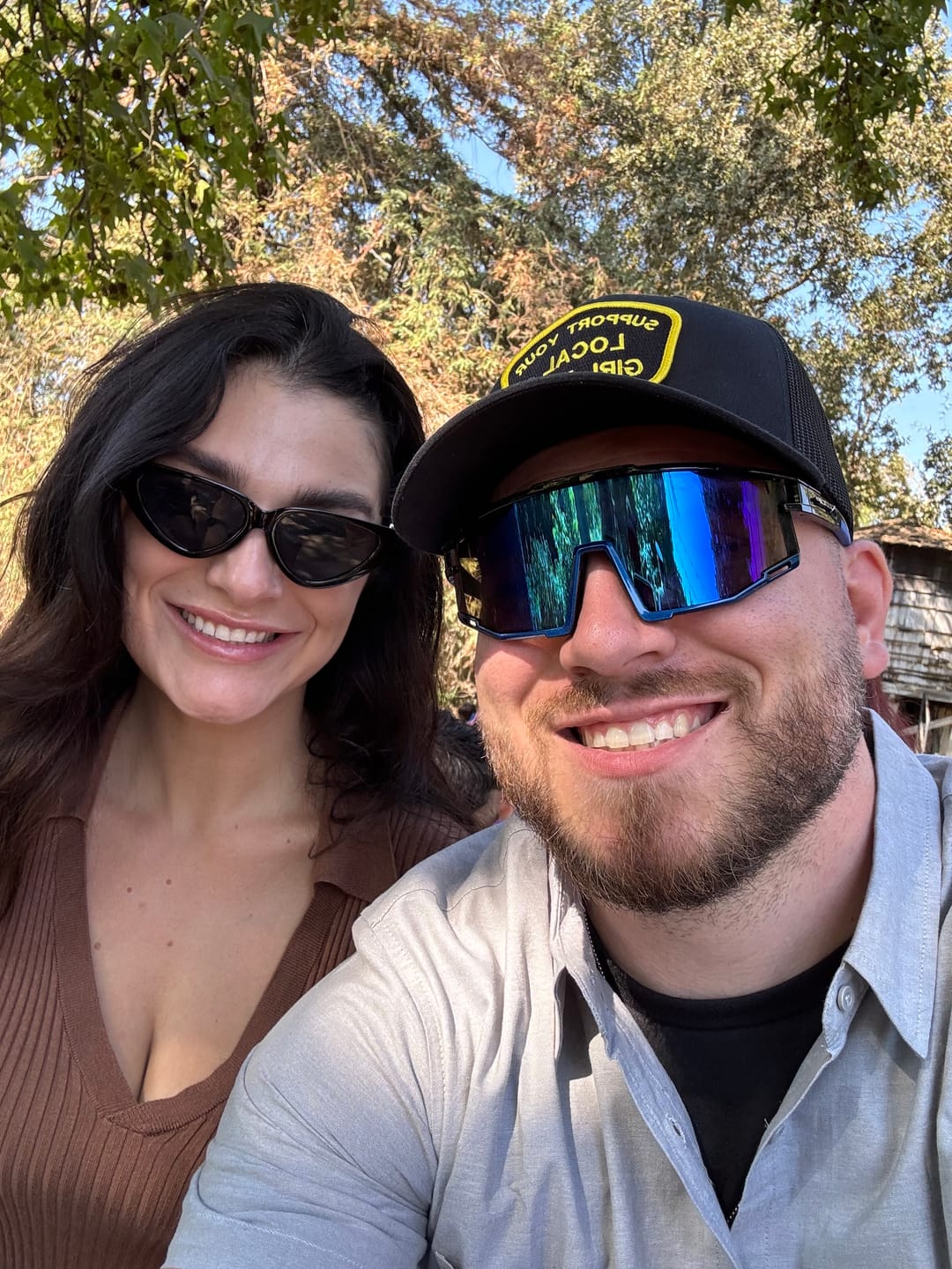 Customer photo review of Support Your Local Girl Dad Patch Hat