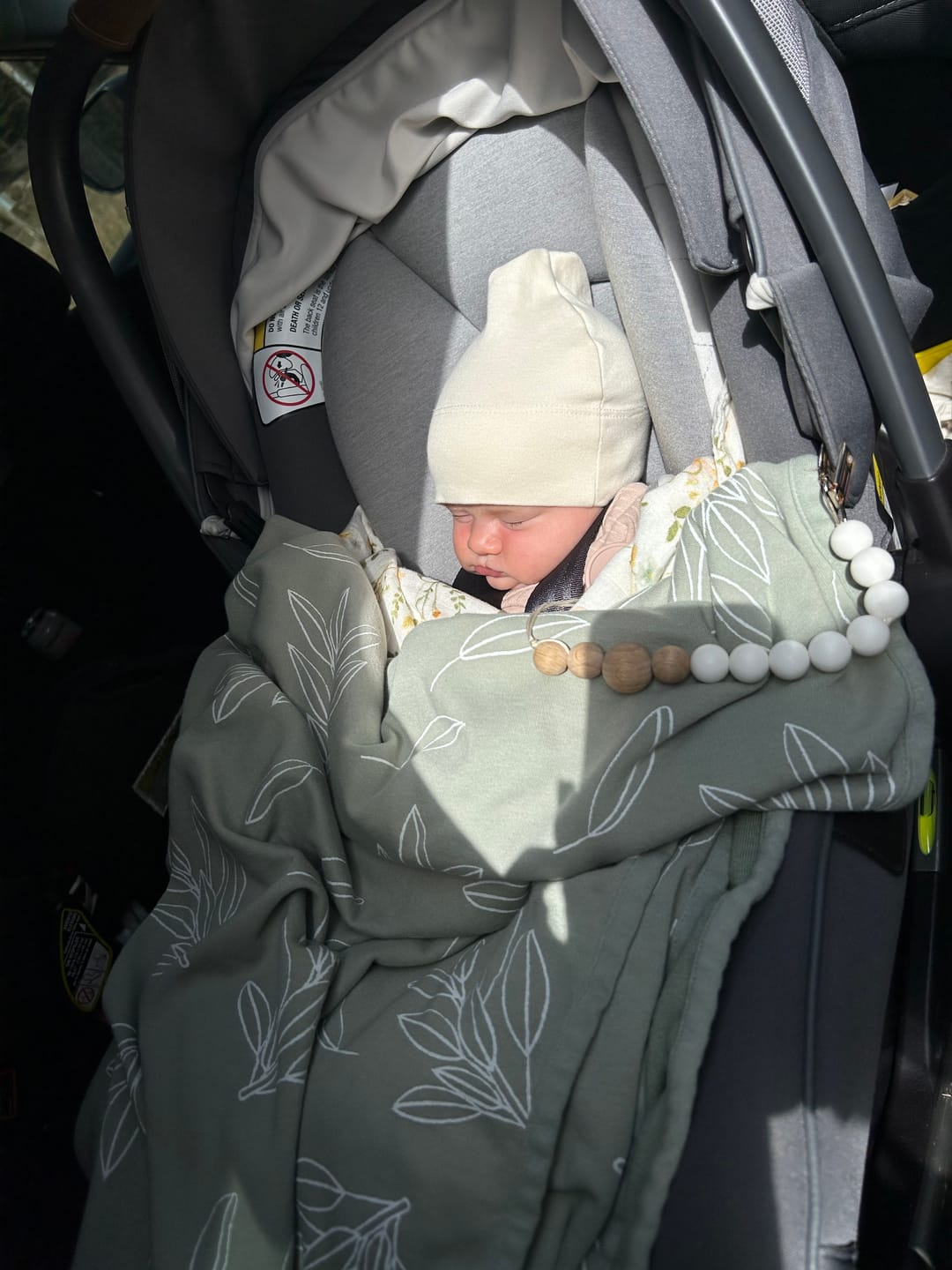 Customer photo review of Toddler Blanket, 4 Season® Merino Wool & Organic Cotton, 52.5" x 40", Sage