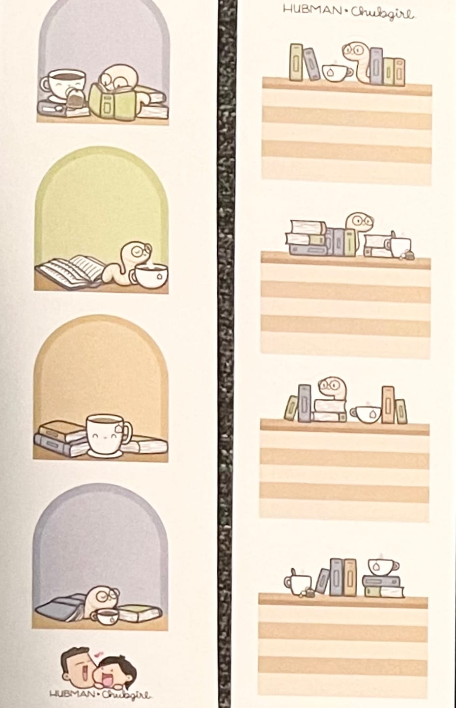 Customer photo review of Cozy Bookworm Variety Sticker Pack