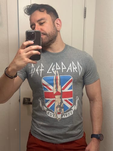 Customer photo review of Est. 1977 Def Leppard T-Shirt