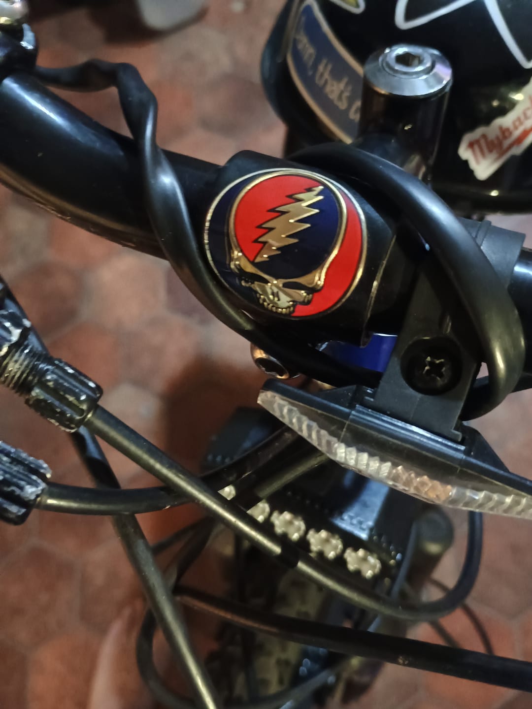 Customer photo review of Grateful Dead Metal Finish Steal Your Face Bumper Sticker