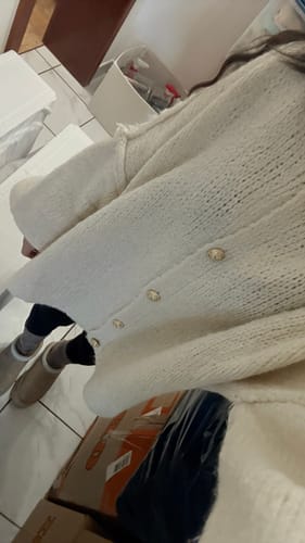 Customer photo review of Oversized Cardigan "CozyGlam"