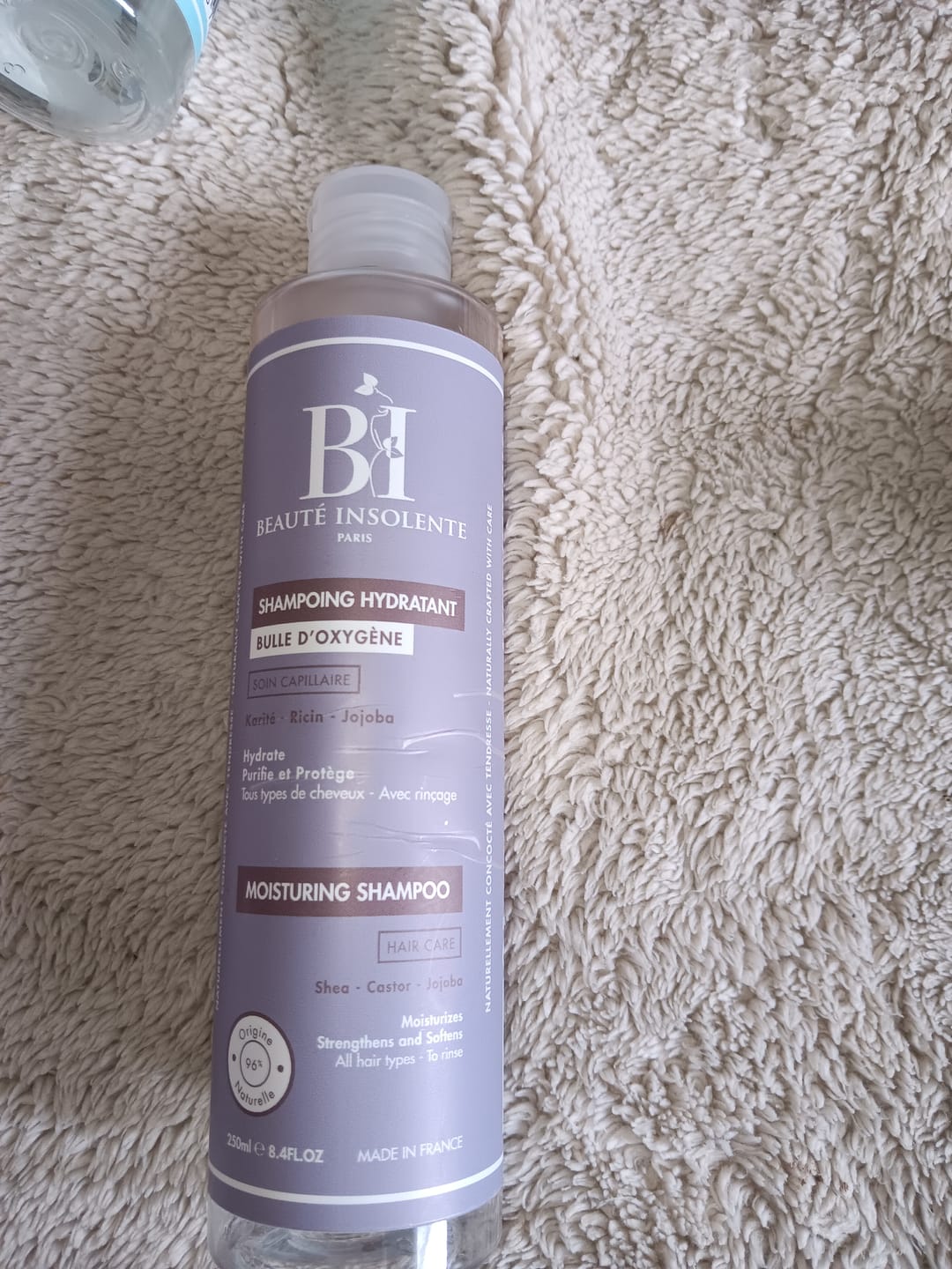 Customer photo review of SHAMPOING HYDRATANT