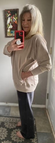 Customer photo review of Zen Mineral Wash Sweatshirt (Ash Mocha)