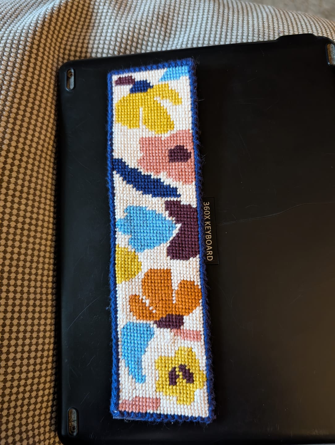 Customer photo review of Chilling Spell Bookmark Needlepoint Kit