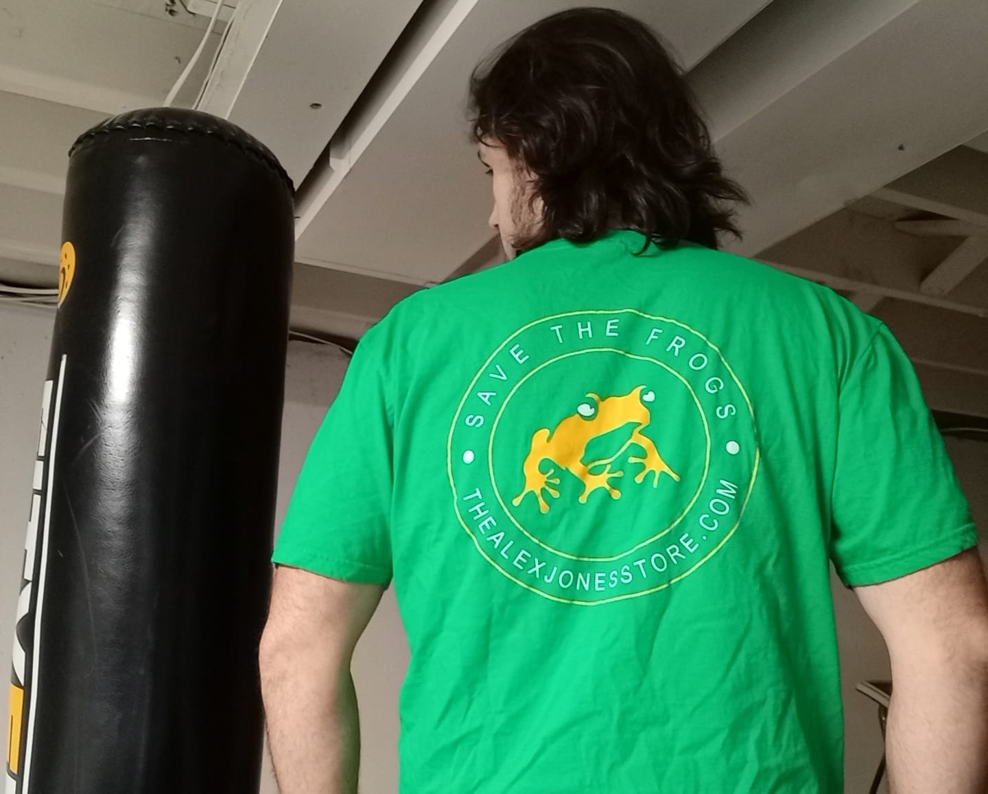 Customer photo review of Save The Frogs T-Shirt