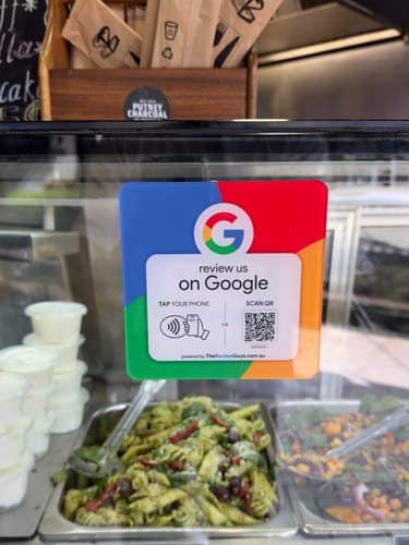 Customer photo review of Google Review NFC Plate +  QR Code