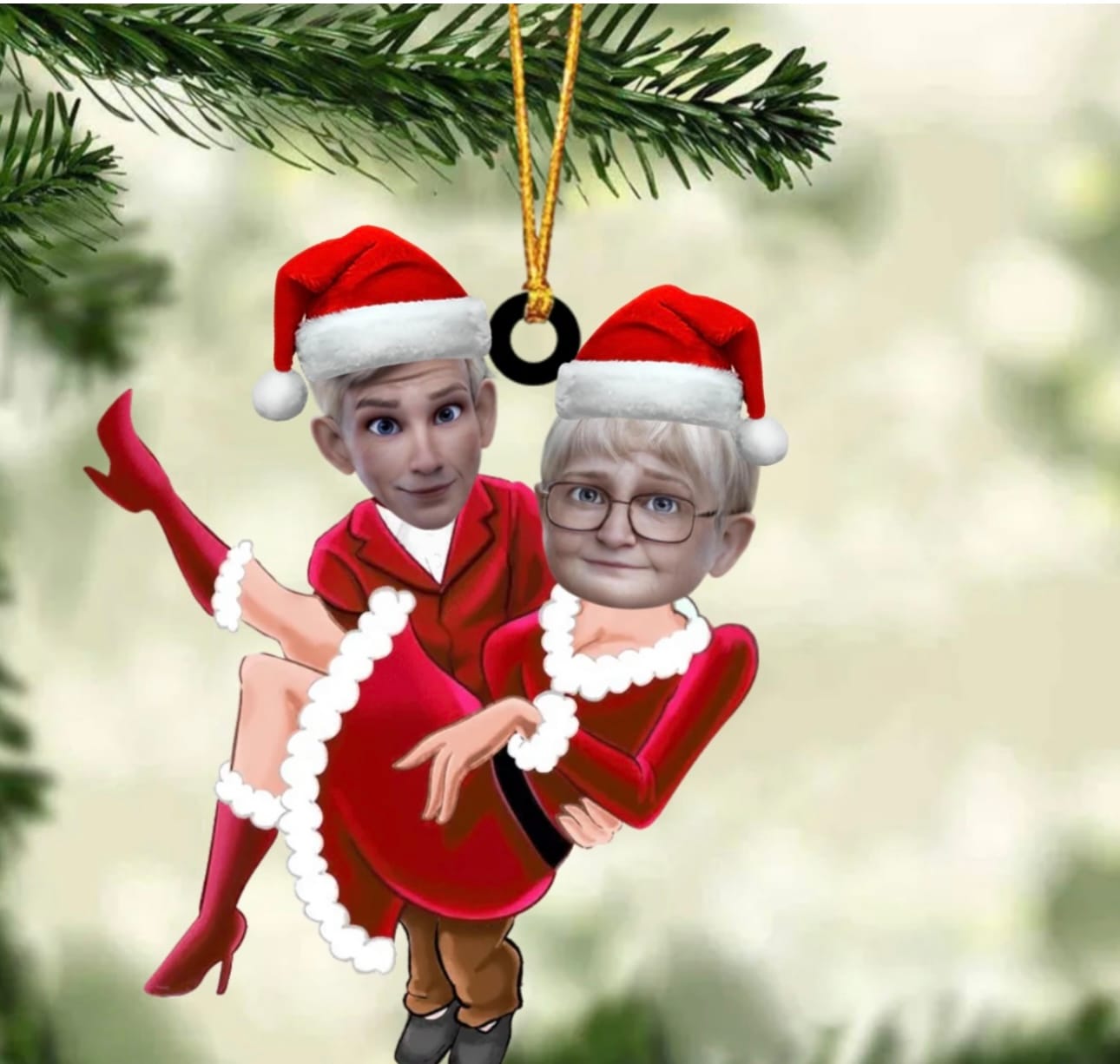 Customer photo review of Personalized Couple Acrylic Ornament, Prefect Gift For Couple