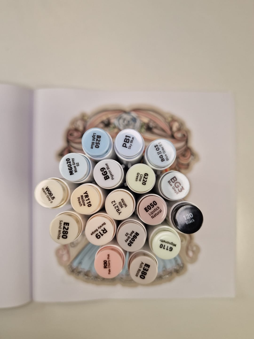 Customer photo review of Ohuhu Honolulu R250 / R54 Individual Marker, Brush & Chisel