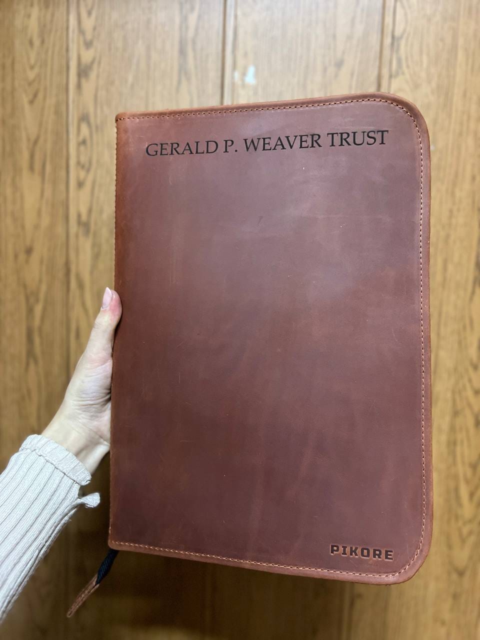 Customer photo review of Zippered Padfolio Executive