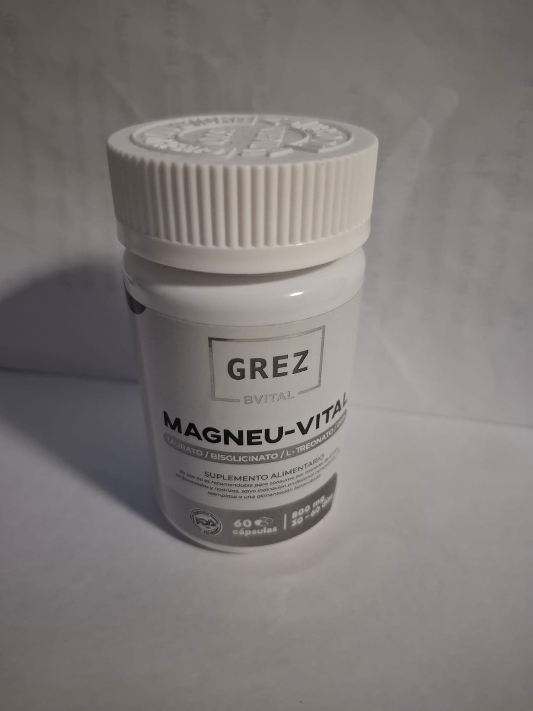 Customer photo review of MAGNEU-VITAL 800mg - Magnesios quelados Taurato / Bisglicinato / L-treonato