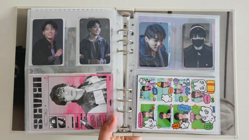 Customer photo review of [CLEARANCE SALE] Premium Custom A5 Pocket Pages - 3-Pocket - Type A - Photocard and Postcard