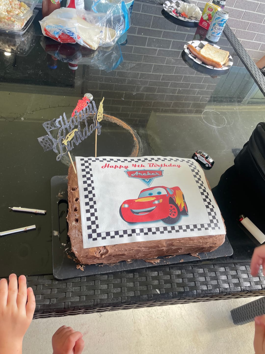 Customer photo review of Cars - Edible Icing Toppers