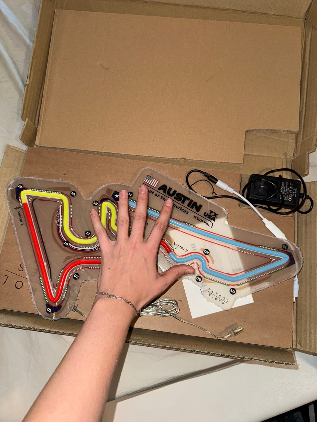 Customer photo review of Circuit Of America COTA Neon Race Track