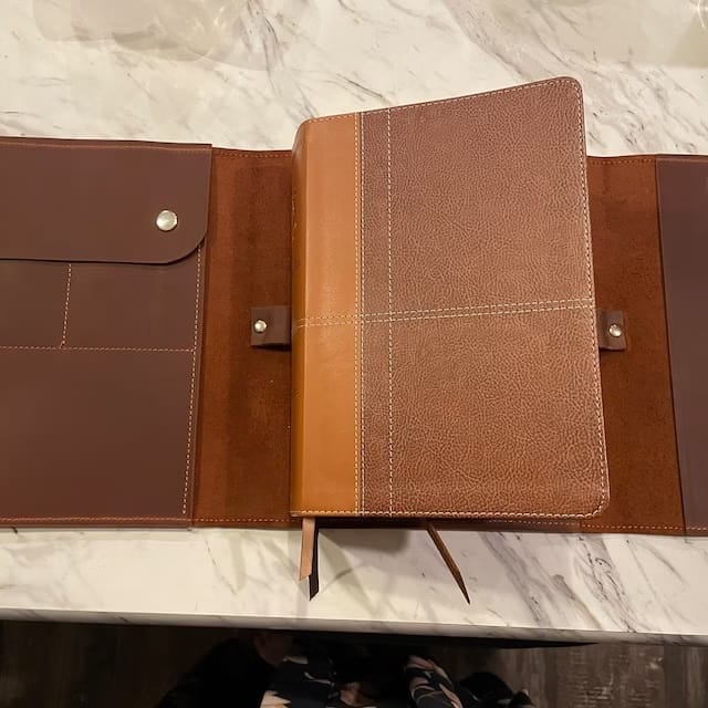 Customer photo review of Bible Rivets Cover