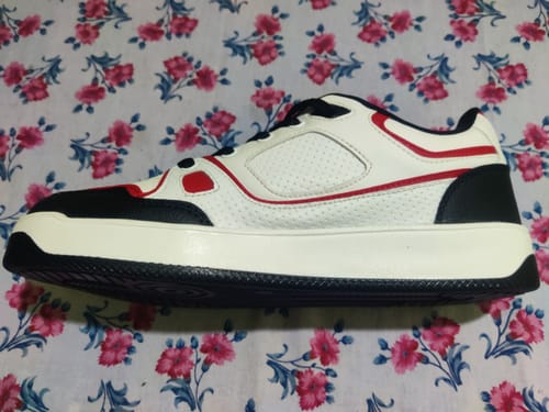 Customer photo review of HARVEY White Black Red Men's casual sneaker