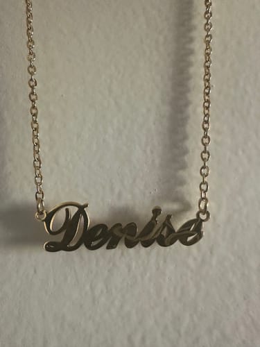 Customer photo review of Personalized Name Necklace